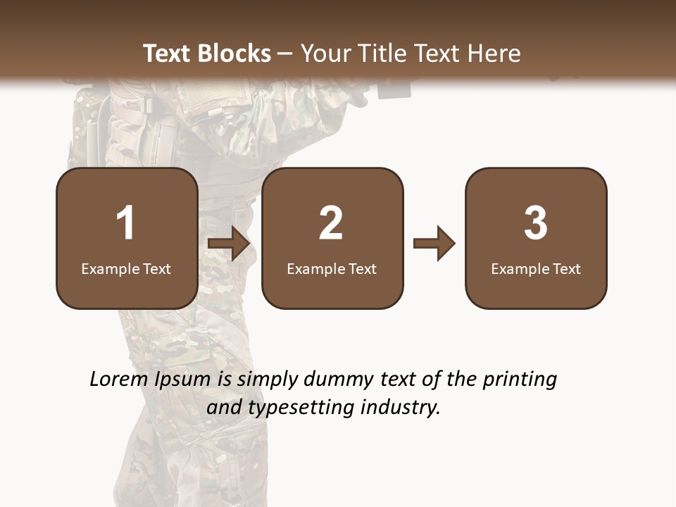 Weapon Isolated Game PowerPoint Template