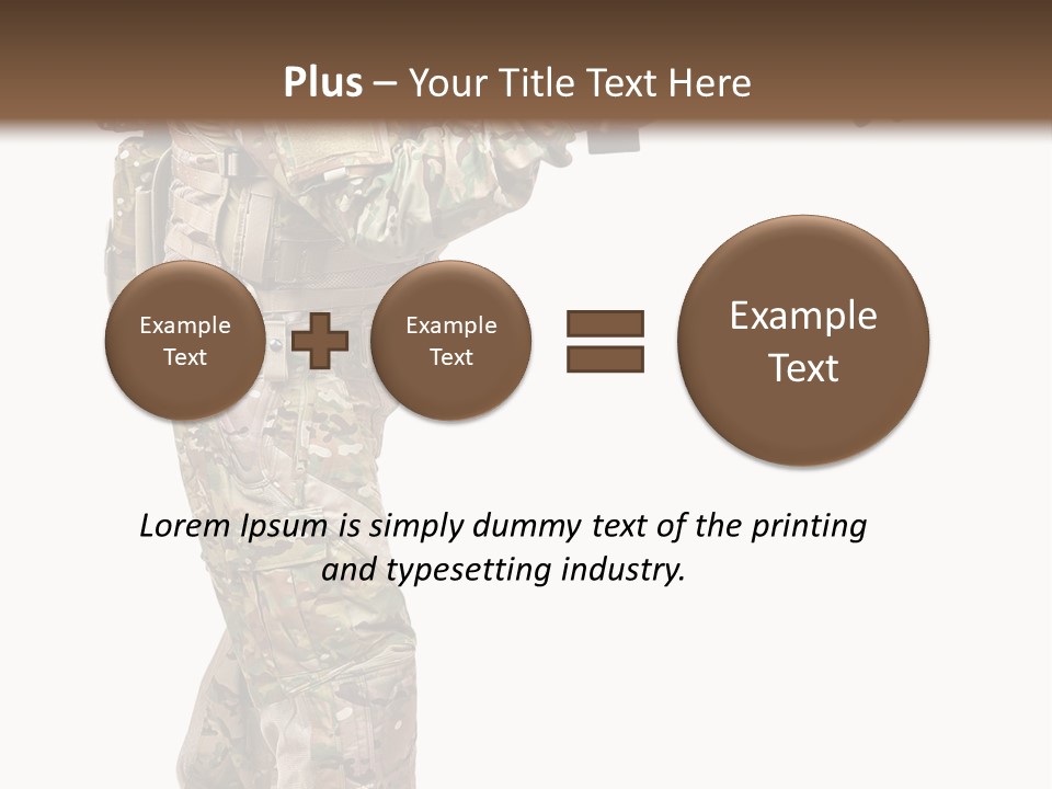 Weapon Isolated Game PowerPoint Template