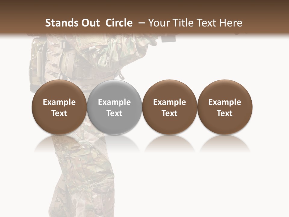 Weapon Isolated Game PowerPoint Template