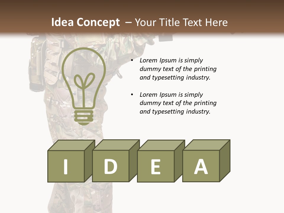 Weapon Isolated Game PowerPoint Template