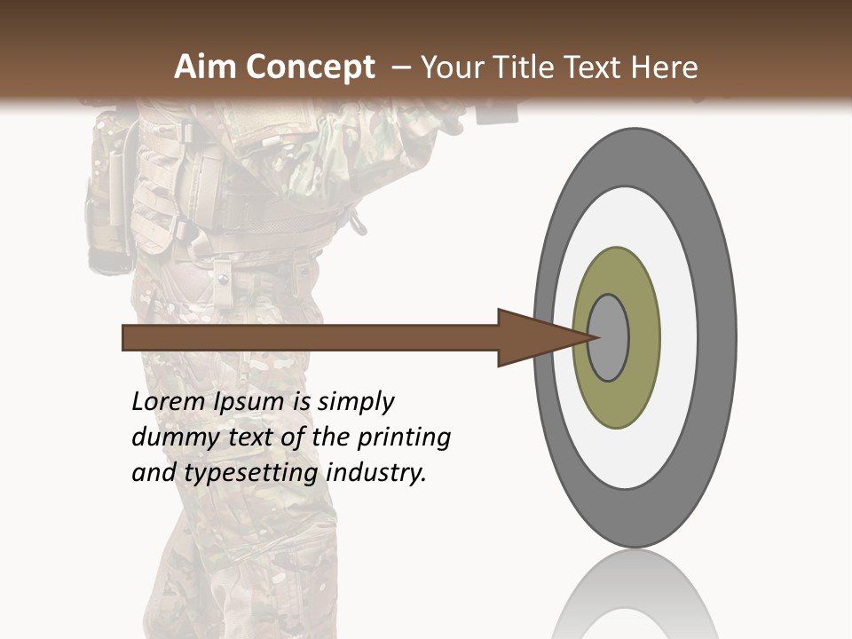 Weapon Isolated Game PowerPoint Template