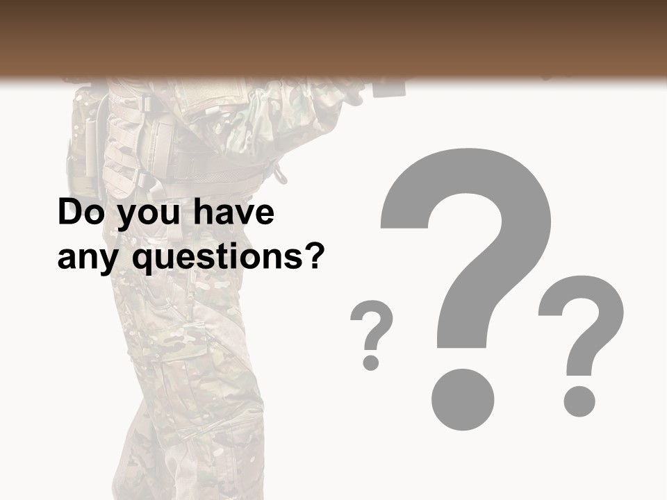 Weapon Isolated Game PowerPoint Template