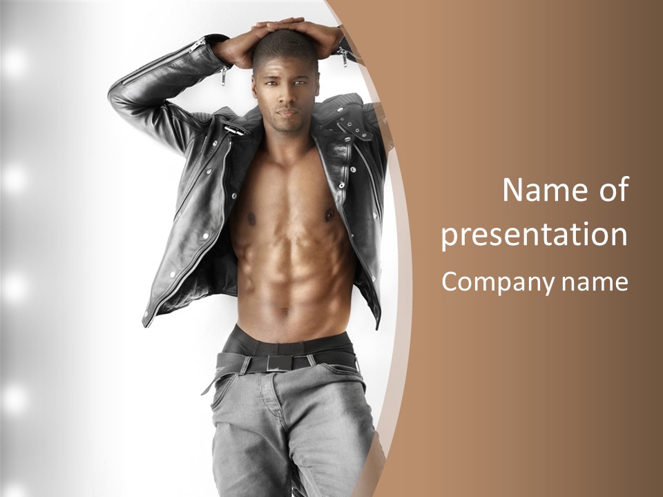 Isolated Style Model PowerPoint Template