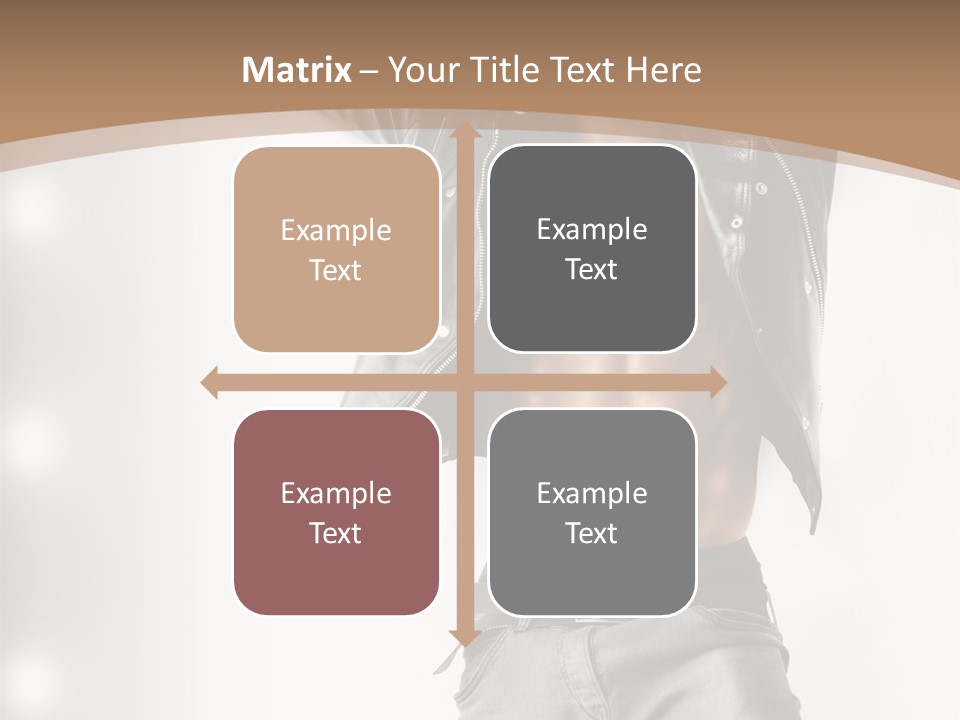 Isolated Style Model PowerPoint Template