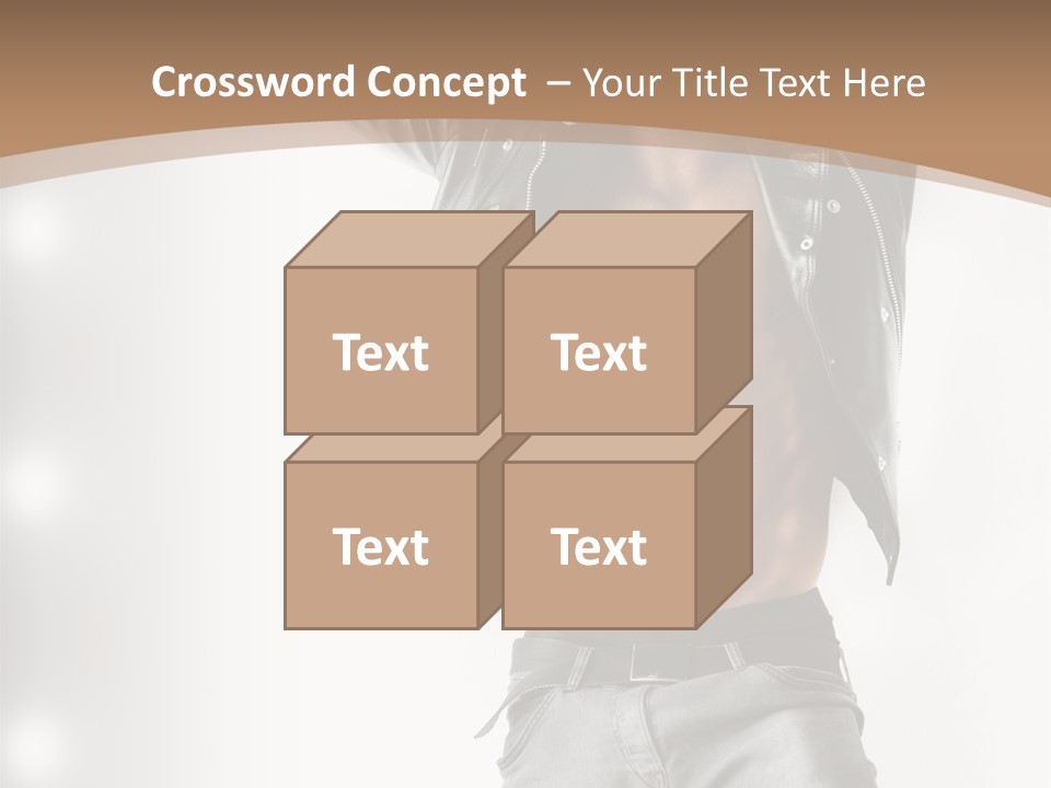 Isolated Style Model PowerPoint Template