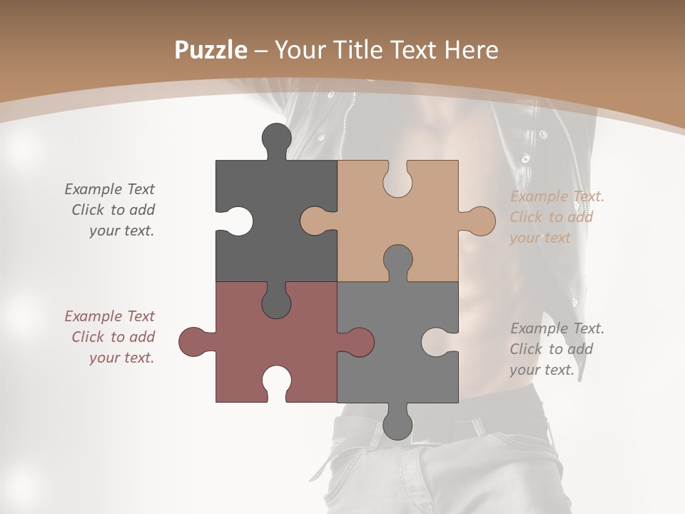 Isolated Style Model PowerPoint Template