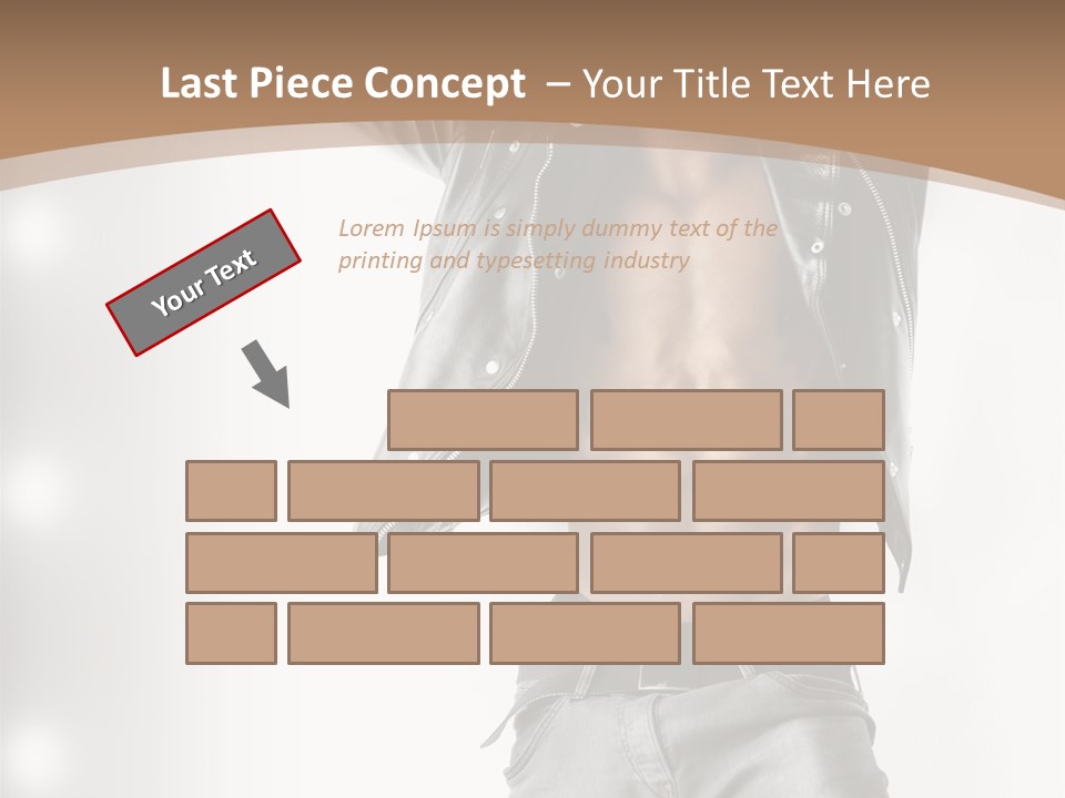 Isolated Style Model PowerPoint Template