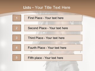 Isolated Style Model PowerPoint Template