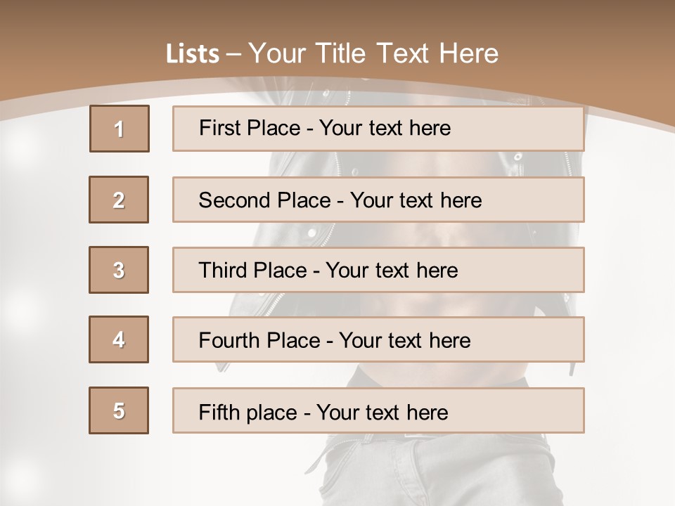 Isolated Style Model PowerPoint Template