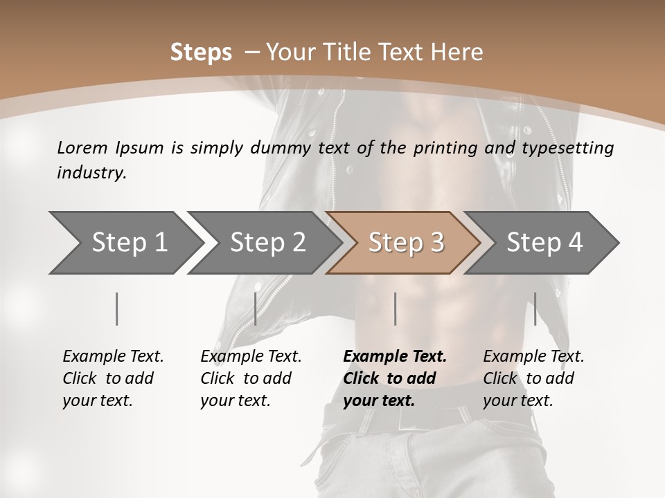 Isolated Style Model PowerPoint Template