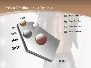 Isolated Style Model PowerPoint Template