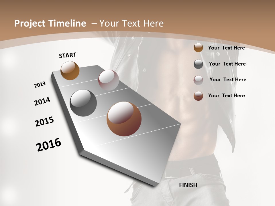 Isolated Style Model PowerPoint Template