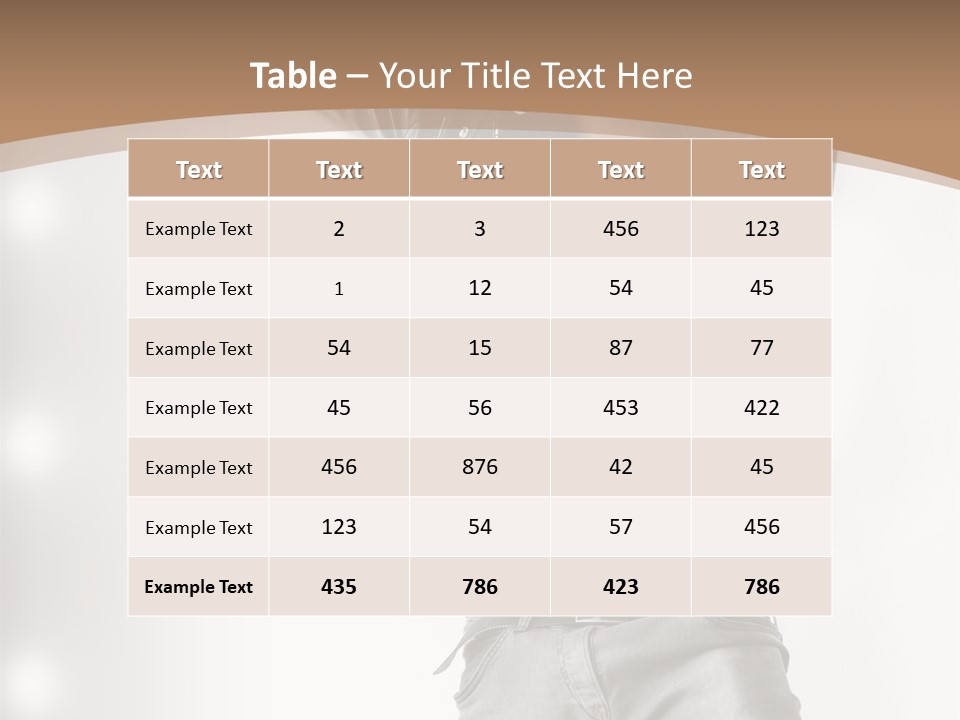 Isolated Style Model PowerPoint Template