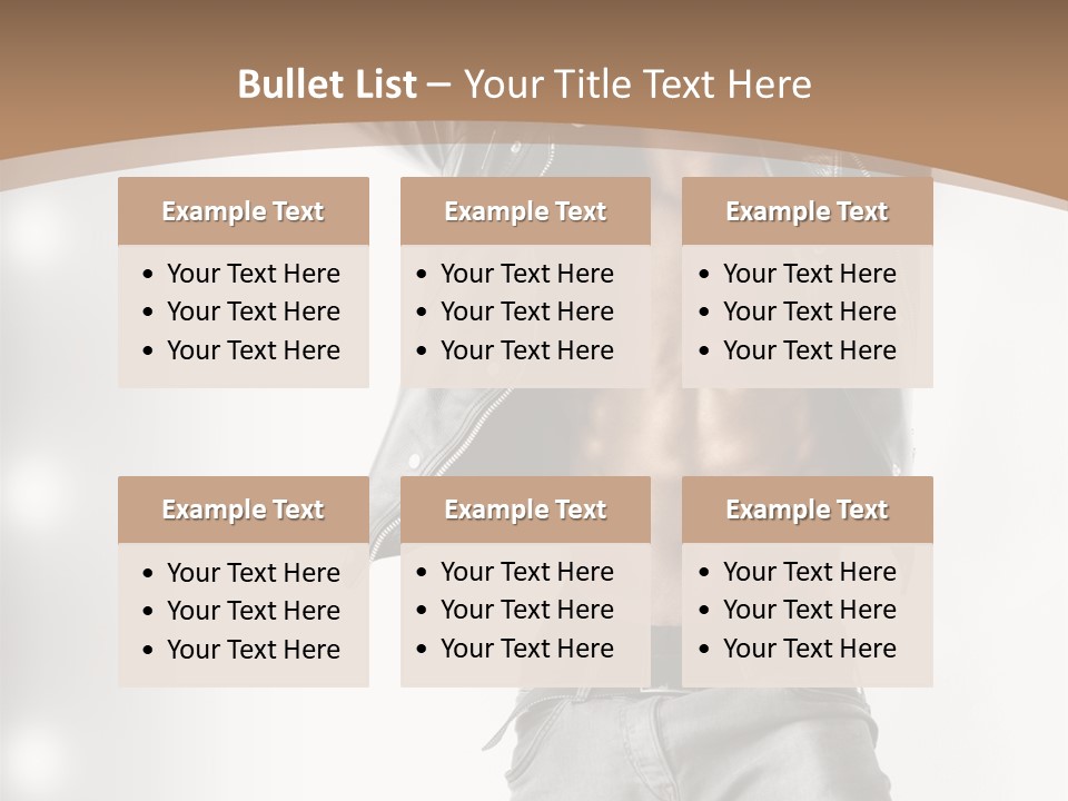 Isolated Style Model PowerPoint Template