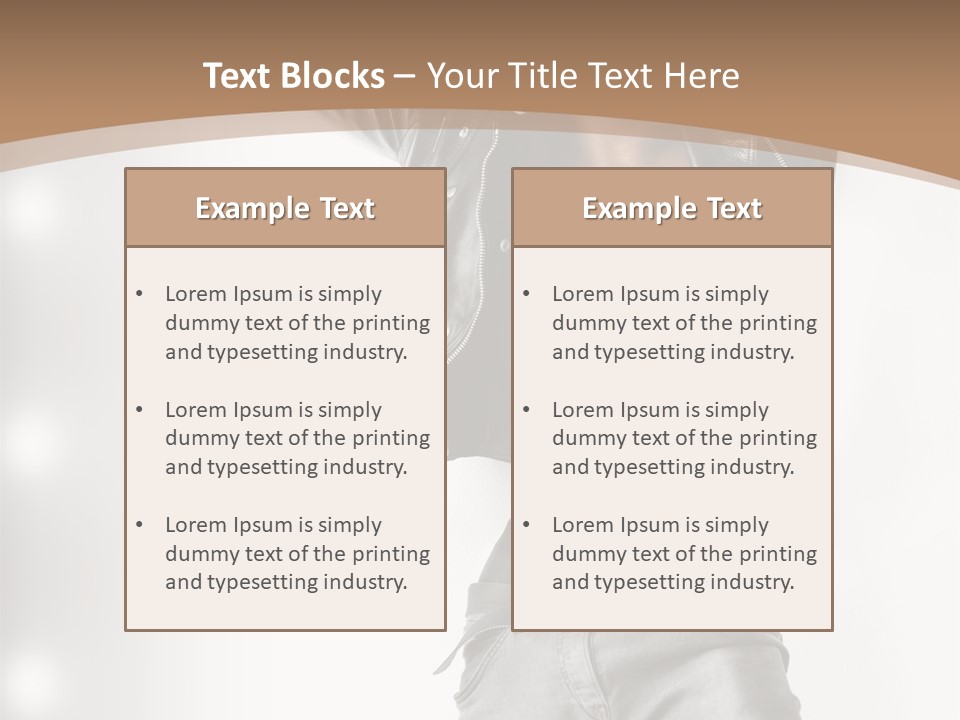 Isolated Style Model PowerPoint Template