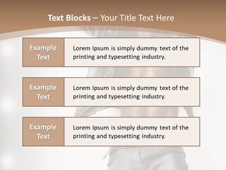 Isolated Style Model PowerPoint Template