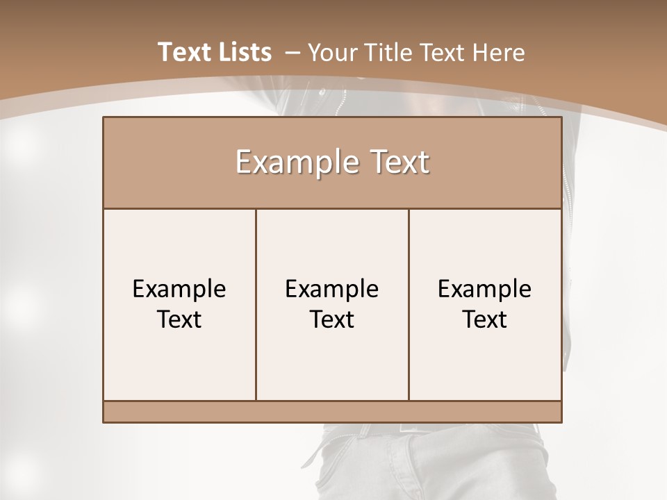 Isolated Style Model PowerPoint Template