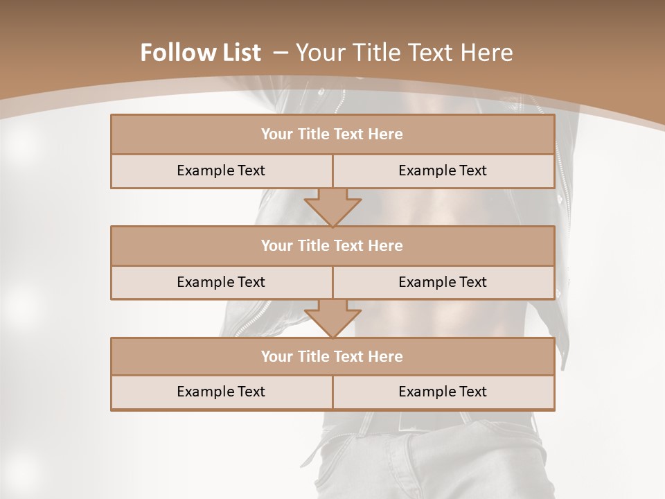 Isolated Style Model PowerPoint Template