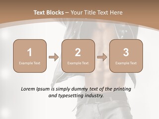 Isolated Style Model PowerPoint Template