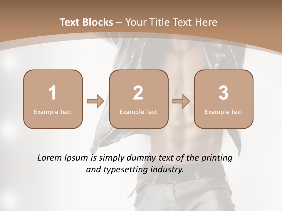 Isolated Style Model PowerPoint Template