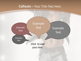 Isolated Style Model PowerPoint Template