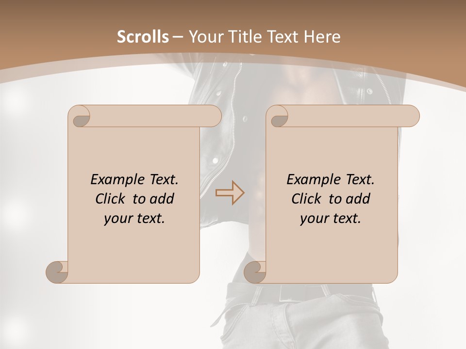 Isolated Style Model PowerPoint Template