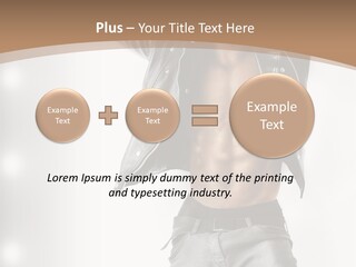Isolated Style Model PowerPoint Template