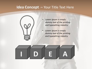 Isolated Style Model PowerPoint Template