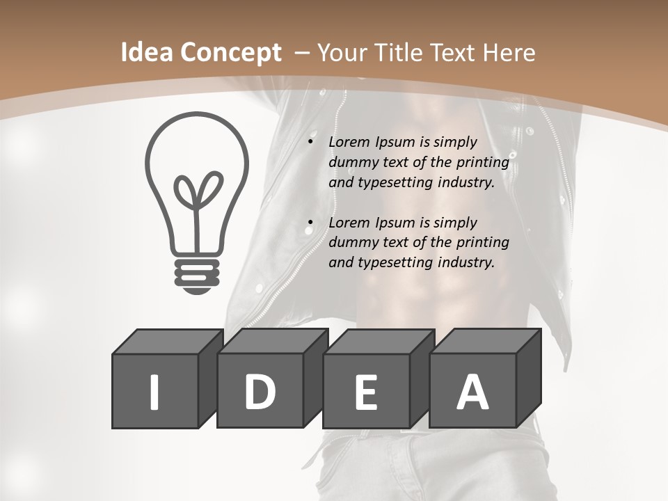 Isolated Style Model PowerPoint Template