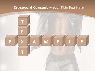 Isolated Style Model PowerPoint Template