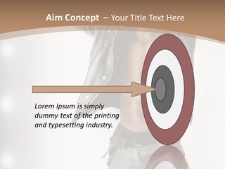 Isolated Style Model PowerPoint Template