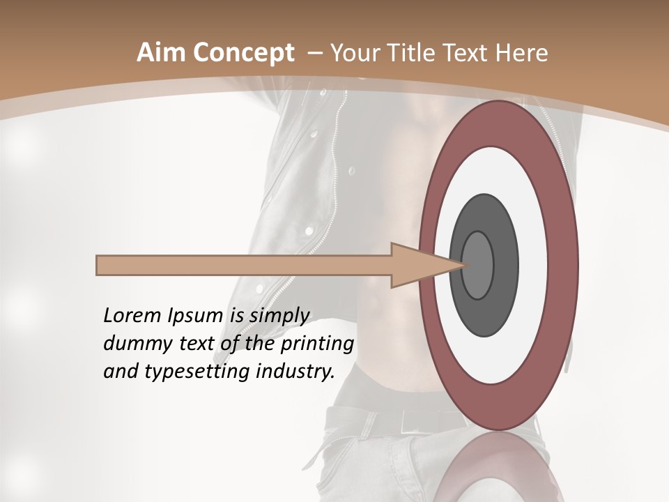 Isolated Style Model PowerPoint Template