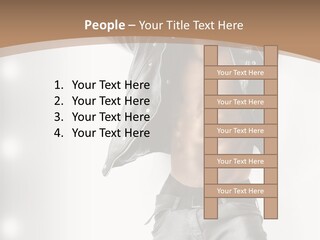 Isolated Style Model PowerPoint Template