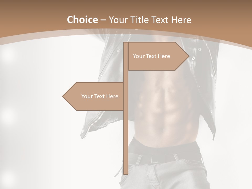 Isolated Style Model PowerPoint Template