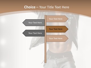 Isolated Style Model PowerPoint Template