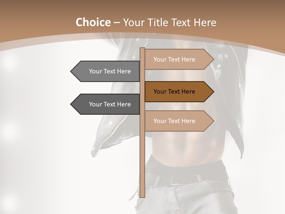 Isolated Style Model PowerPoint Template