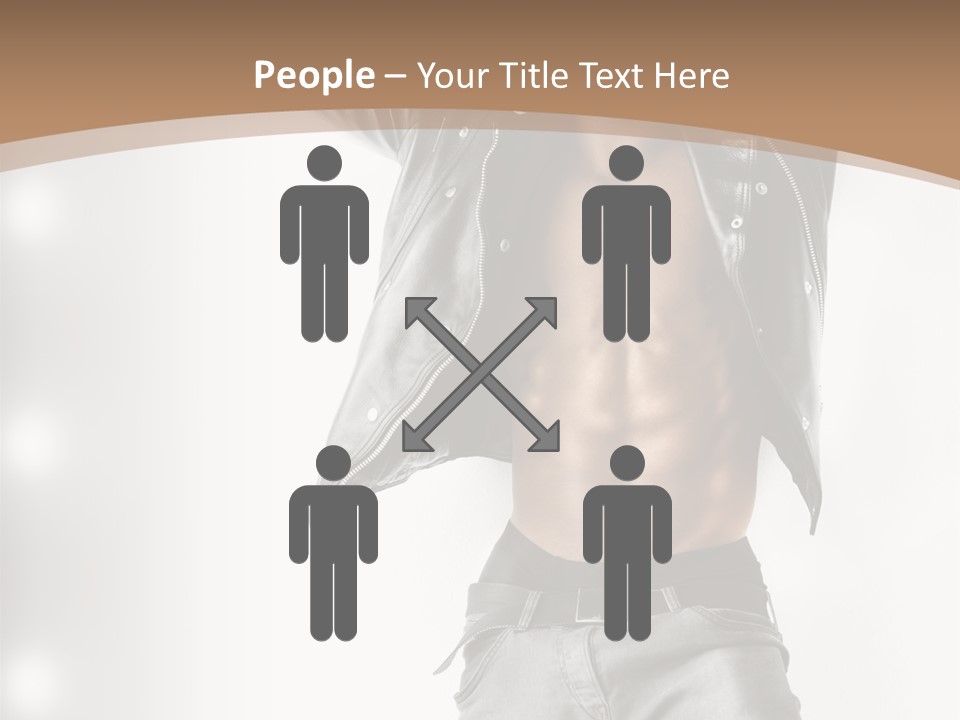 Isolated Style Model PowerPoint Template