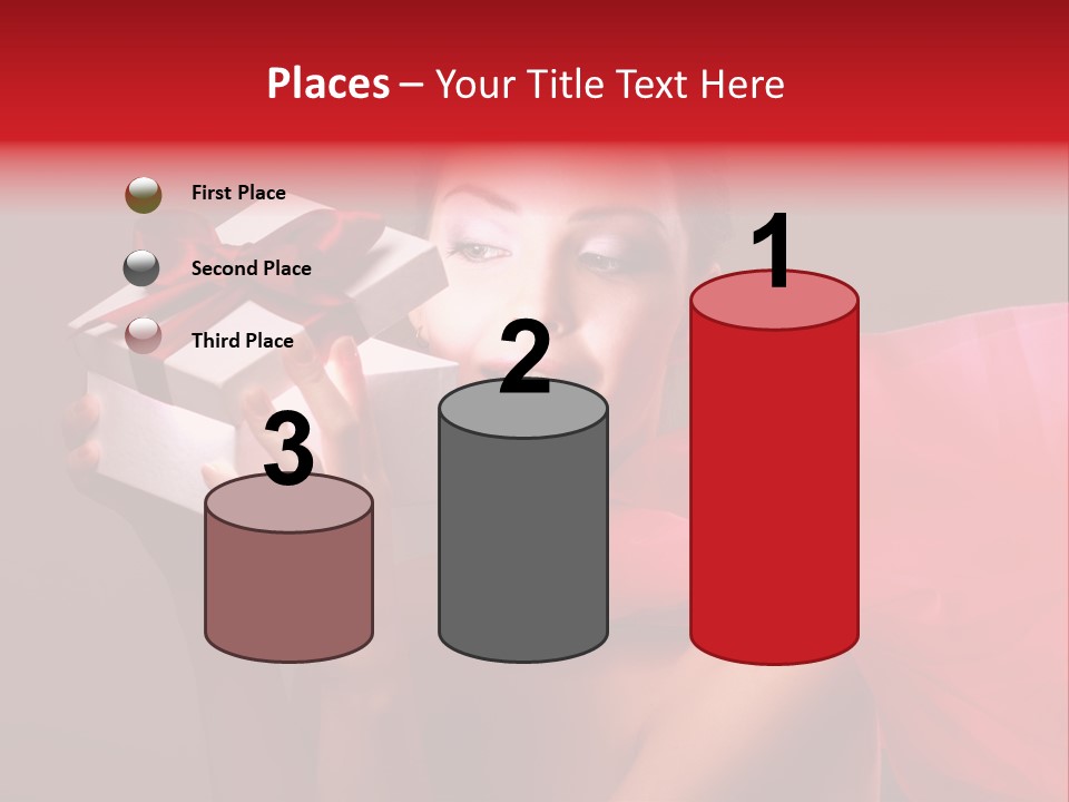 Portrait Background Girl PowerPoint Template