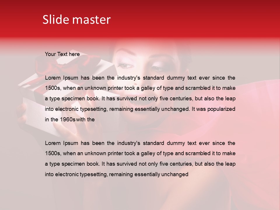 Portrait Background Girl PowerPoint Template