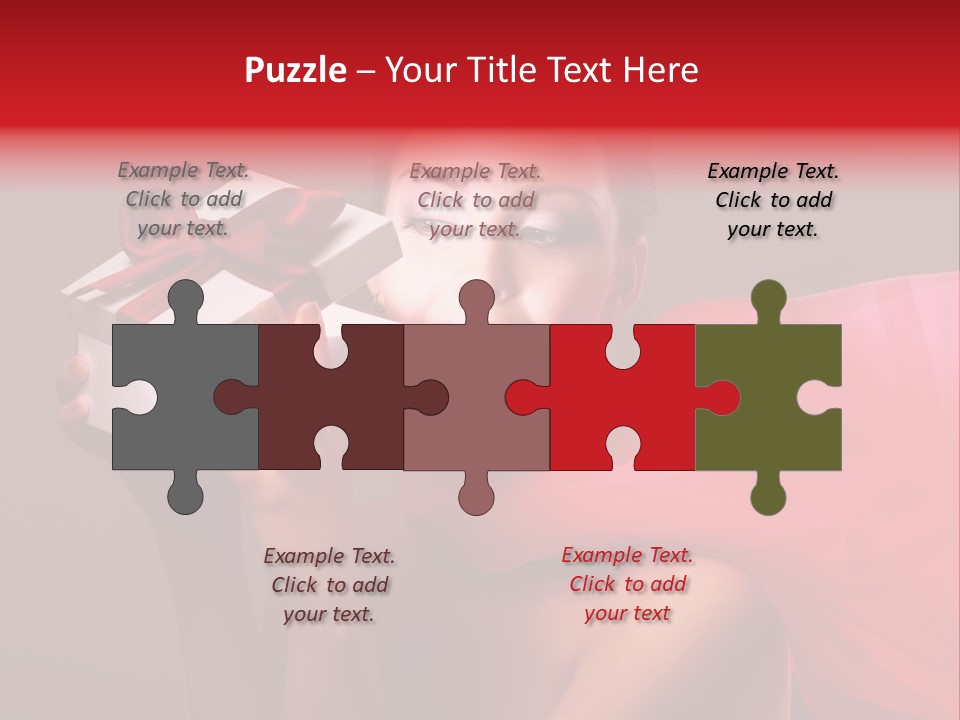 Portrait Background Girl PowerPoint Template