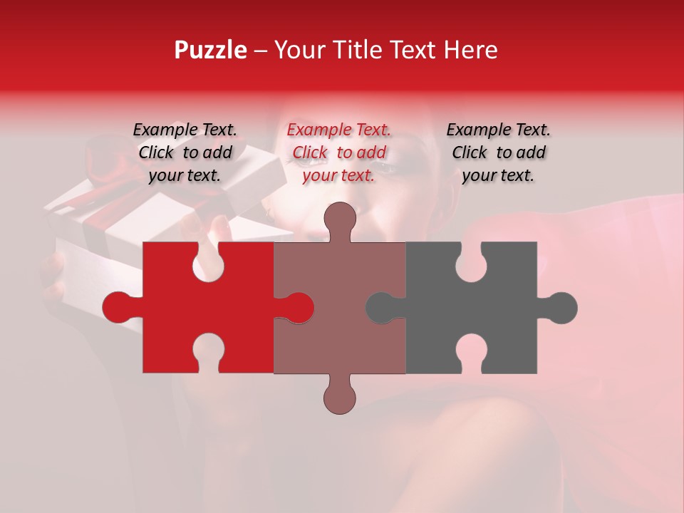 Portrait Background Girl PowerPoint Template