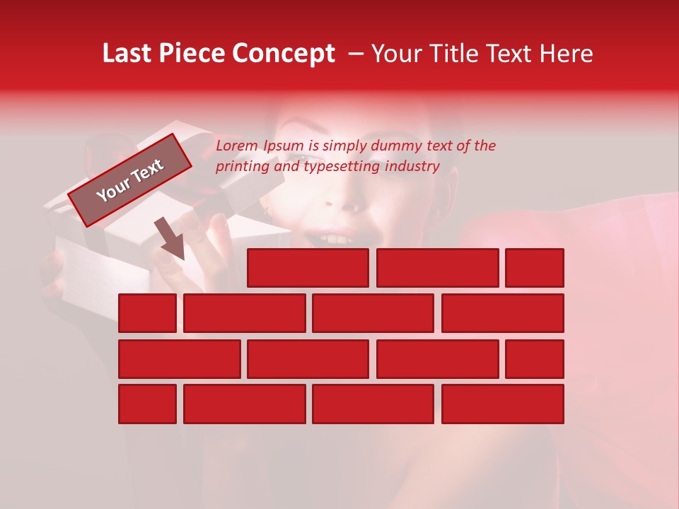 Portrait Background Girl PowerPoint Template