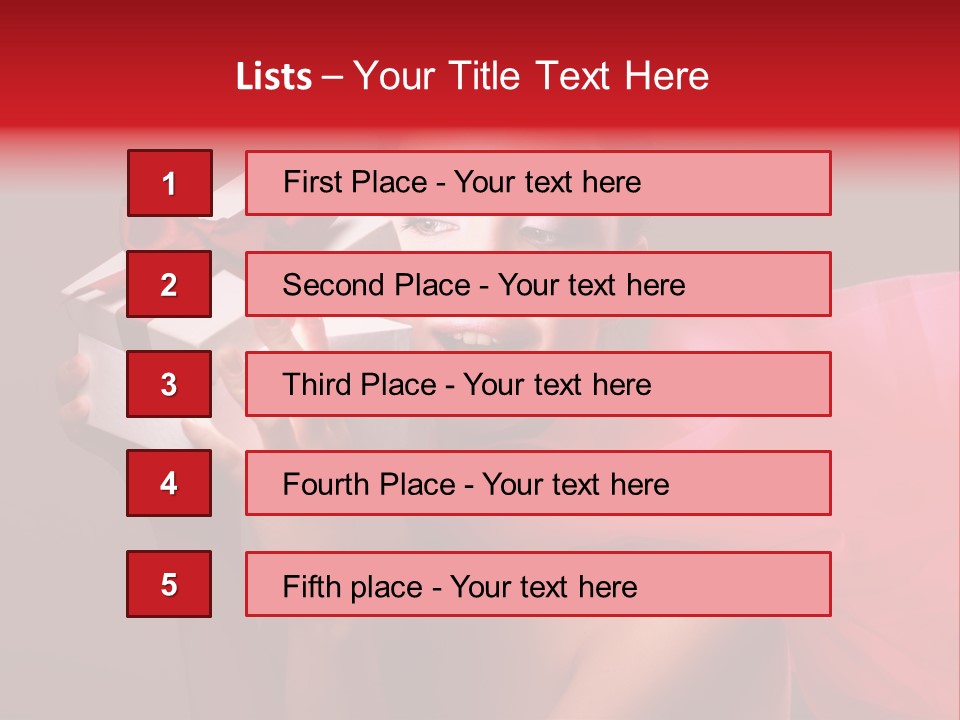 Portrait Background Girl PowerPoint Template