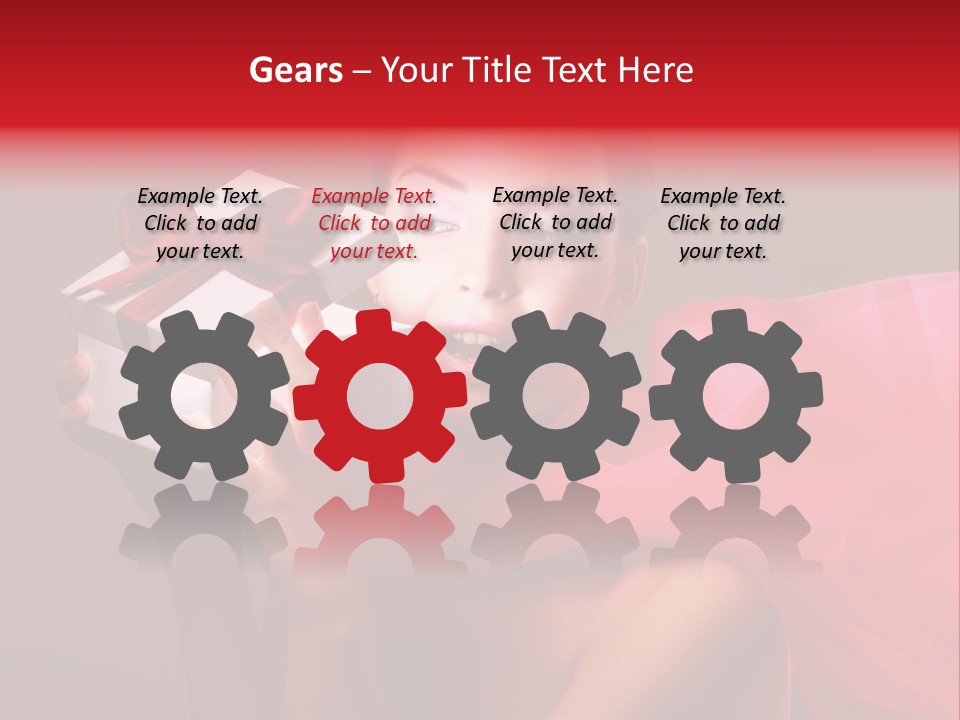 Portrait Background Girl PowerPoint Template