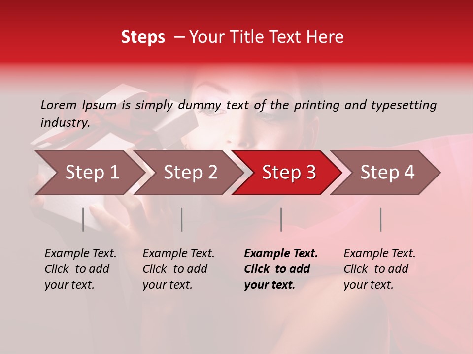 Portrait Background Girl PowerPoint Template