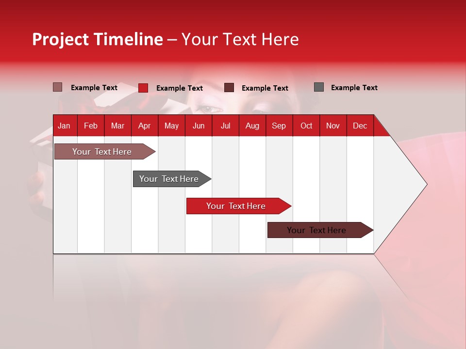 Portrait Background Girl PowerPoint Template