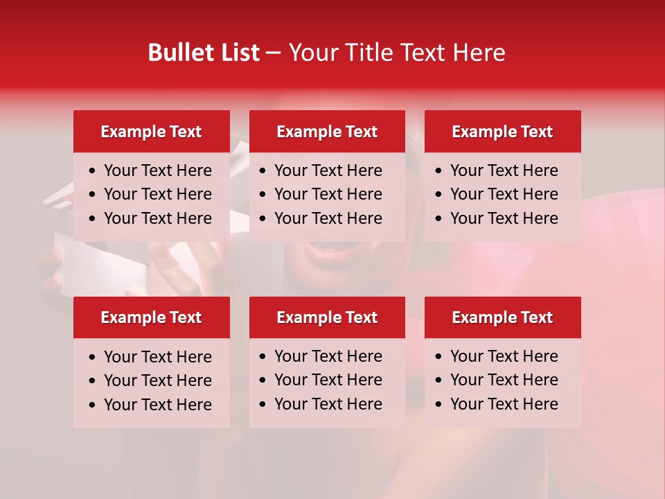 Portrait Background Girl PowerPoint Template