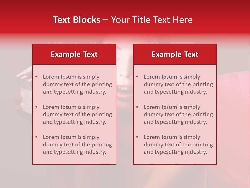 Portrait Background Girl PowerPoint Template