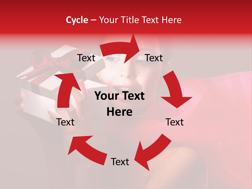 Portrait Background Girl PowerPoint Template