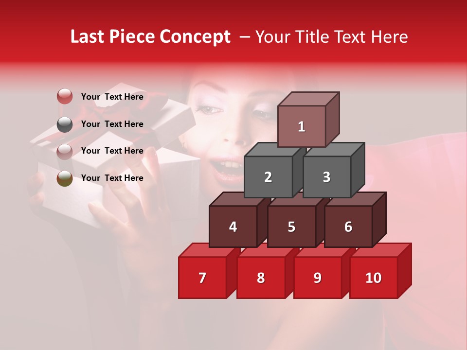 Portrait Background Girl PowerPoint Template